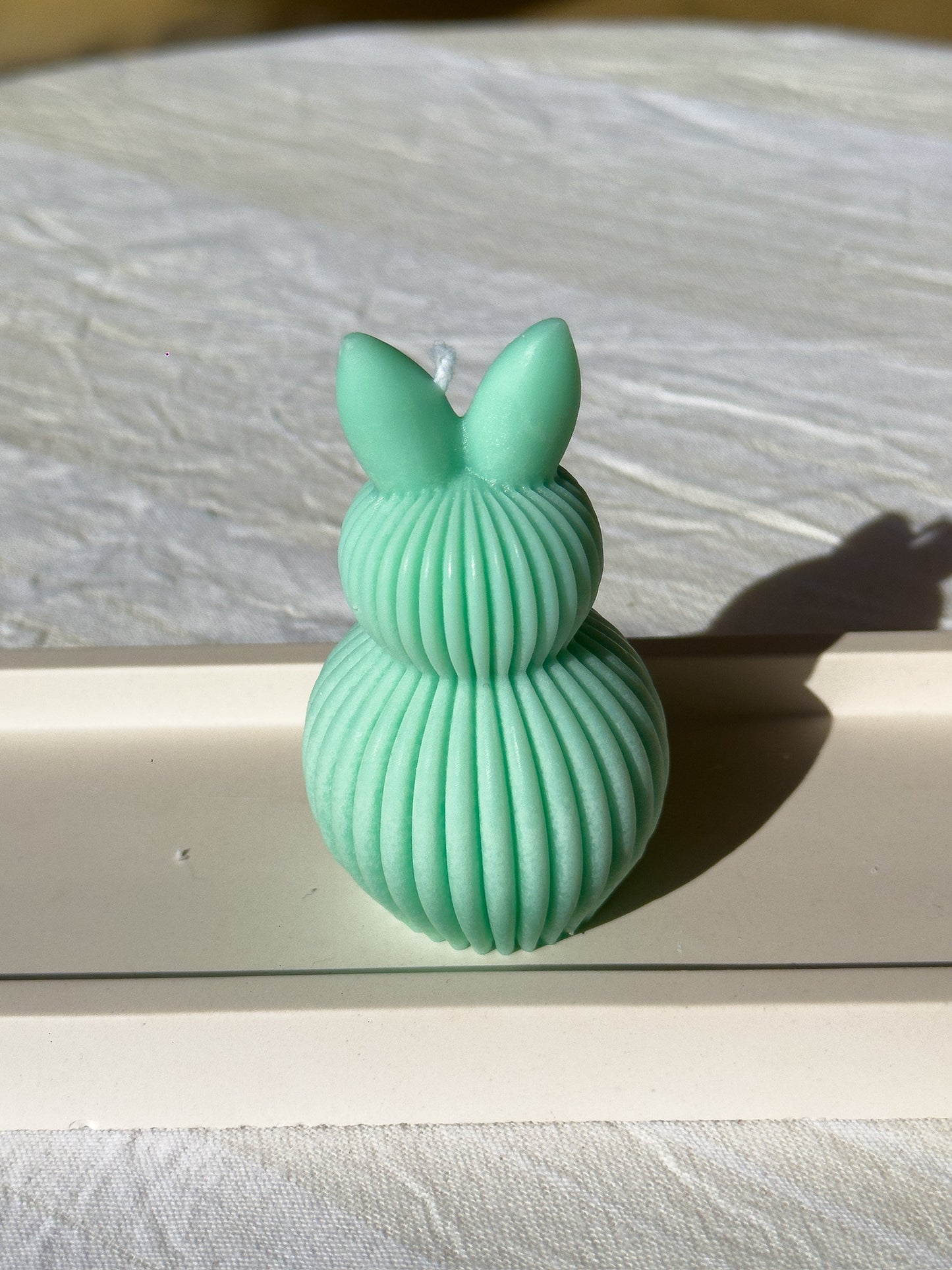 Ribbed Bunny Figurine Candle – Scented (65g)