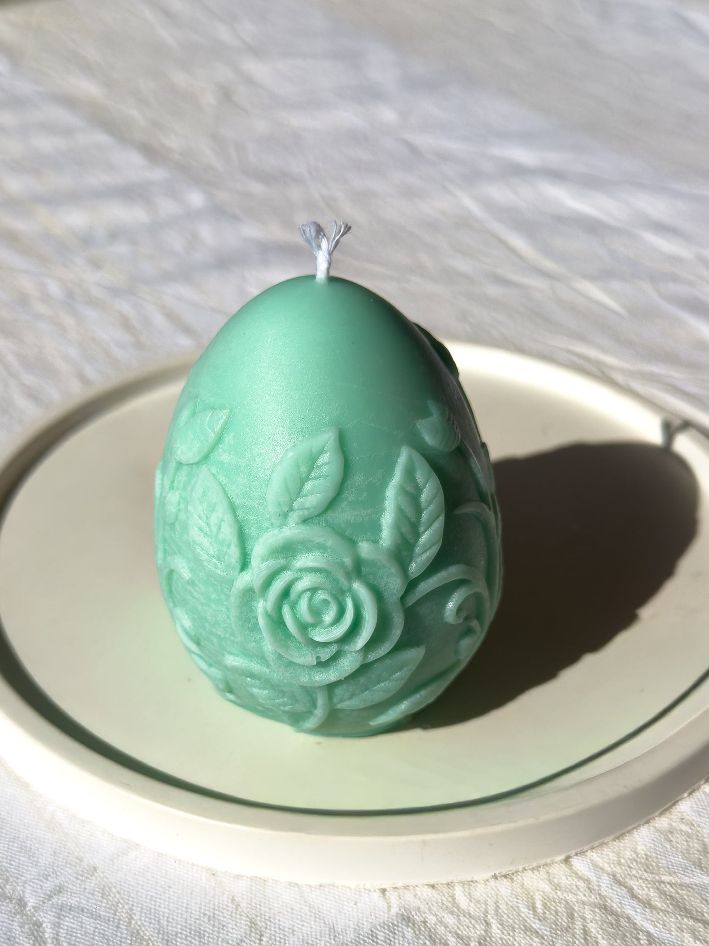 Carved Floral Easter Egg Candle – 120gr