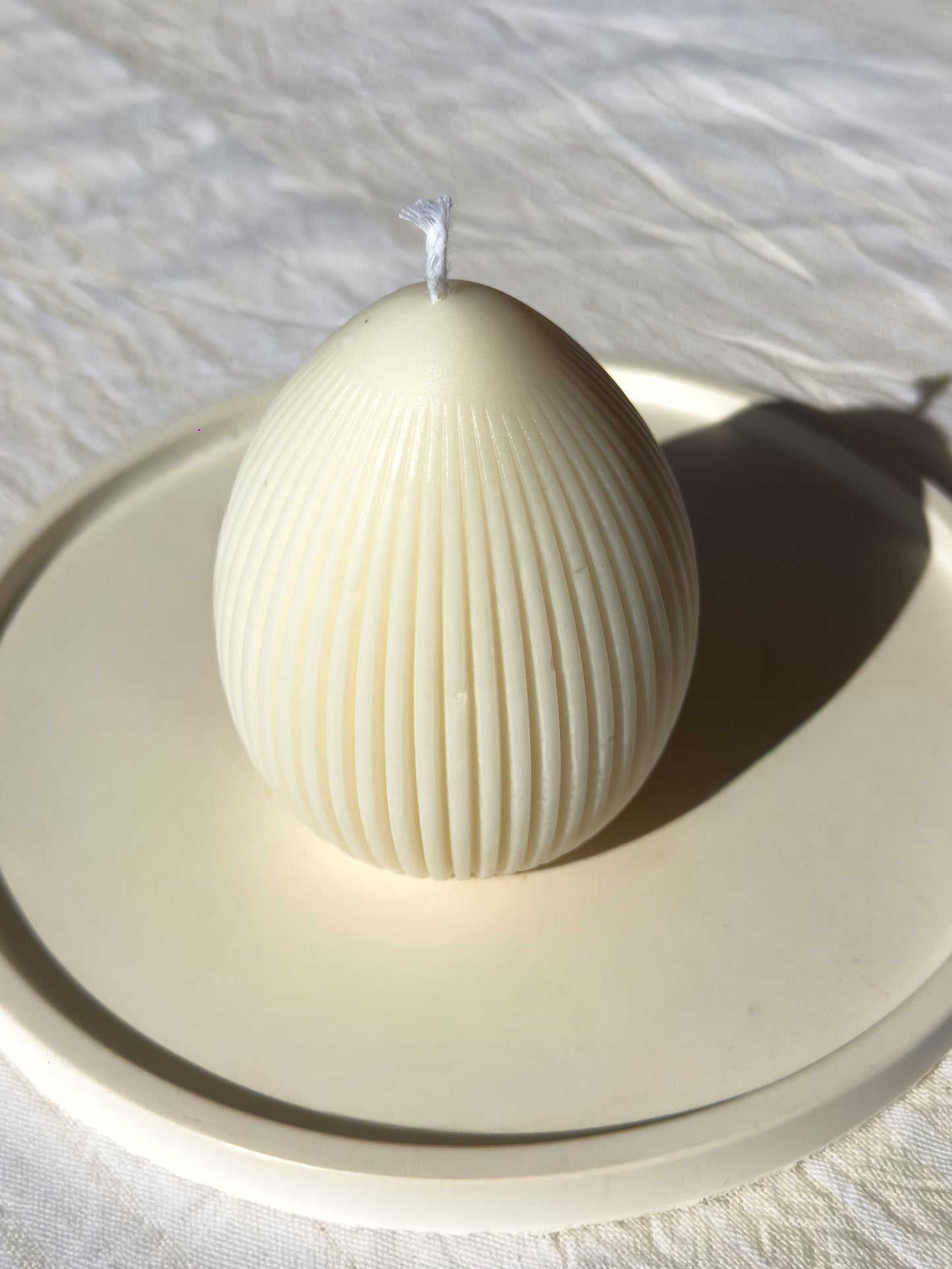 Ribbed Easter Egg Candle – 140gr