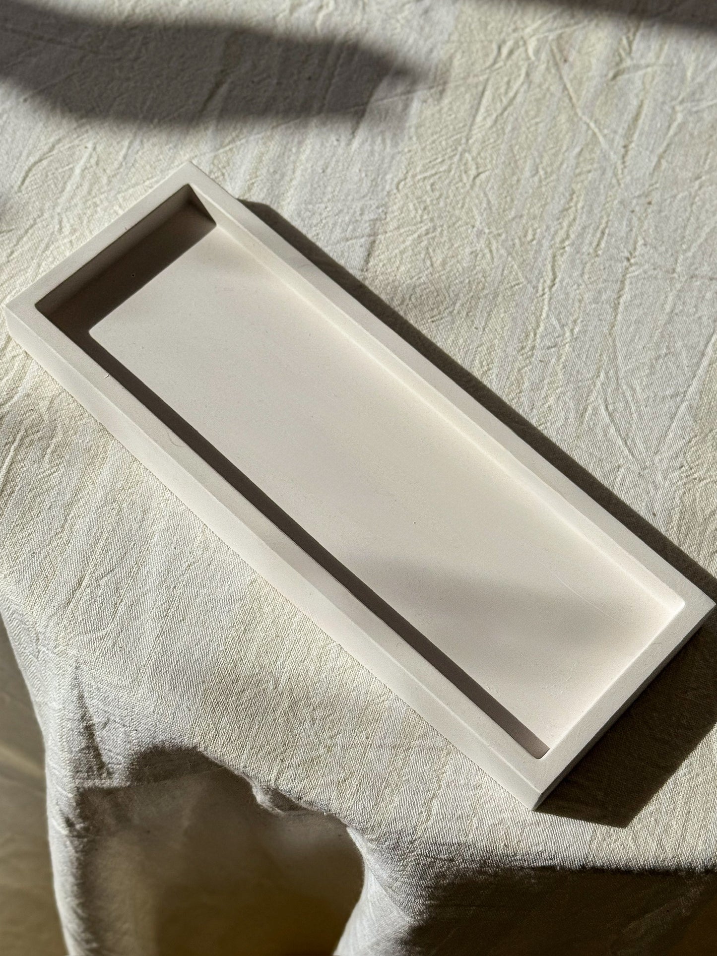 Handmade Gypsum Tray Set – Tray & Candle Set