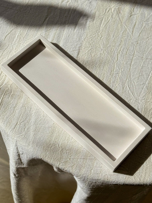 Handmade Gypsum Tray Set – Tray & Candle Set