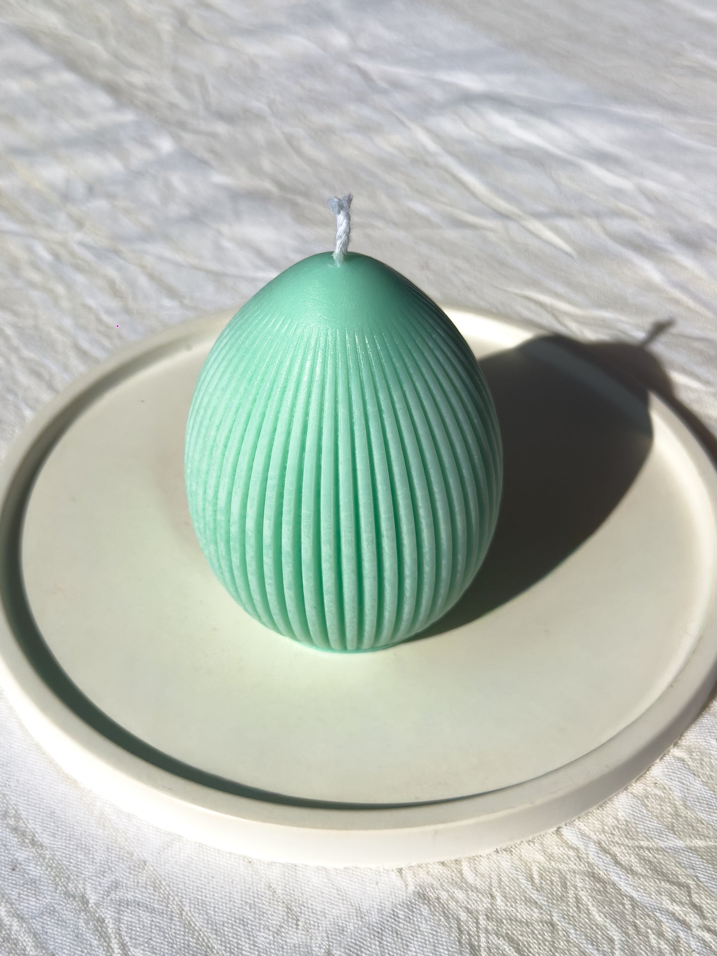 Ribbed Easter Egg Candle – 140gr