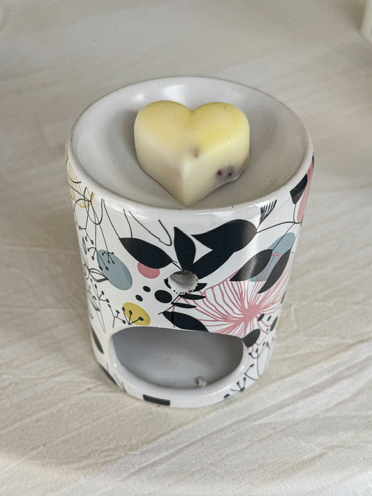 Botanical Print Ceramic Wax Melt Burner
