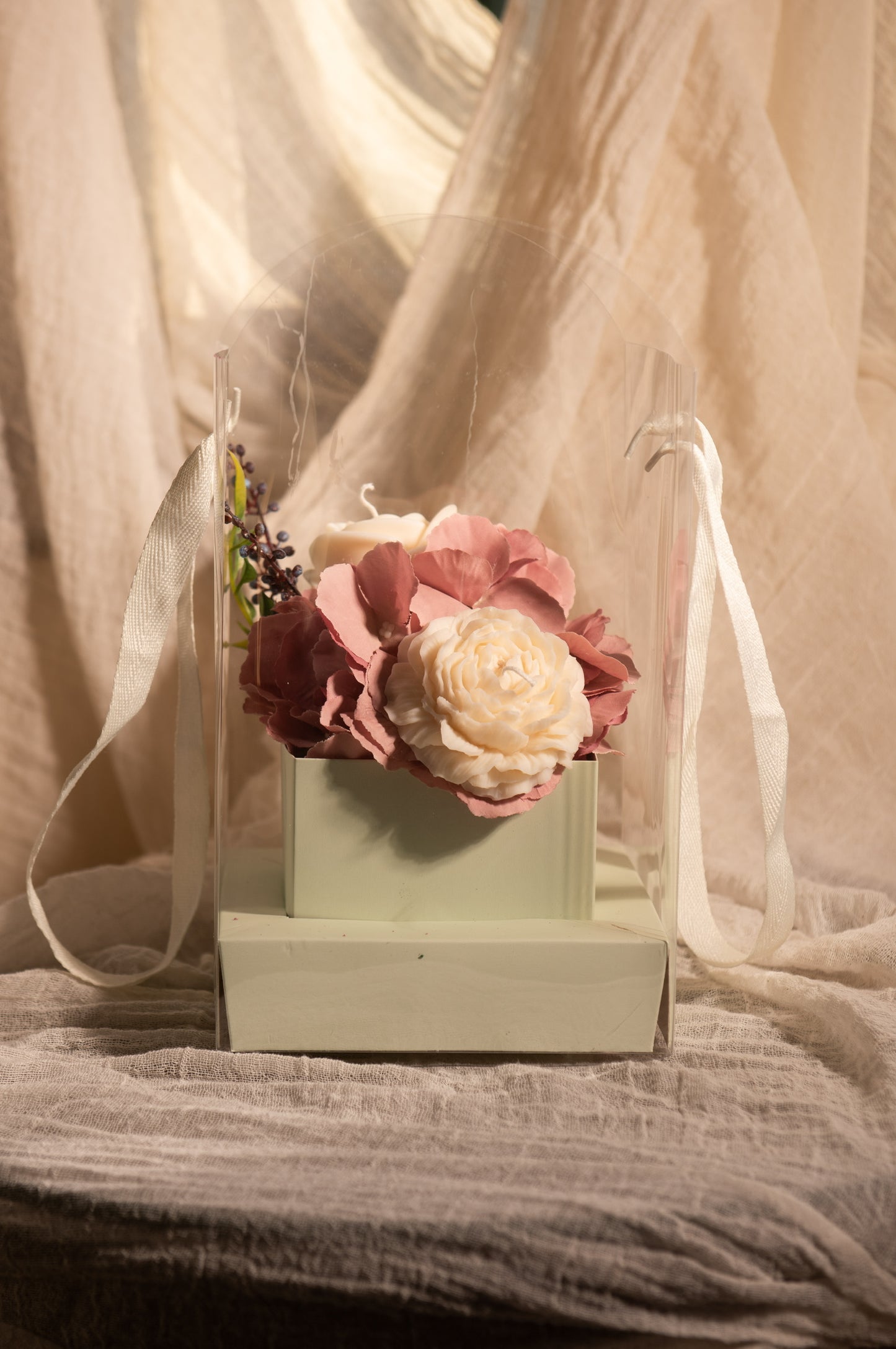 Flower Candle Gift Box