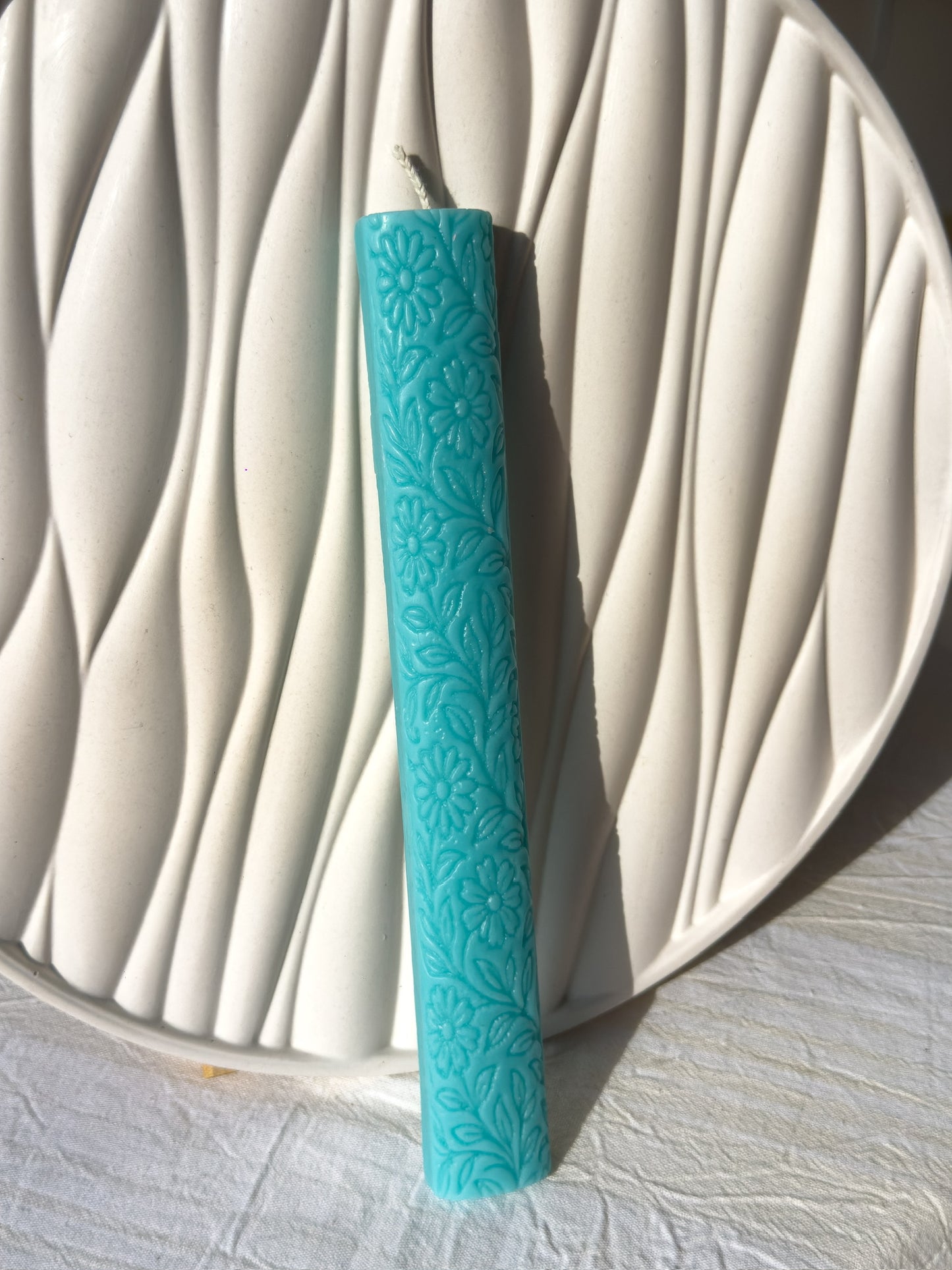 Floral Carved Greek Easter Λαμπάδα