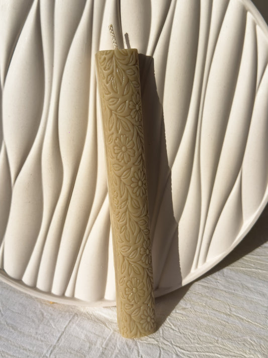 Floral Carved Greek Easter Λαμπάδα